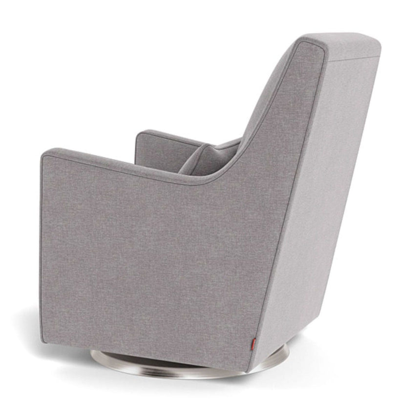 Fauteuil Berçant et Pivotant Luca - Pebble Gris / Argent-Monte-MTE-LUCA-PEBB-AR-CLÉMENT