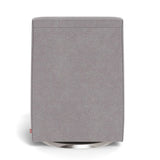 Fauteuil Berçant et Pivotant Luca - Pebble Gris / Argent-Monte-MTE-LUCA-PEBB-AR-CLÉMENT
