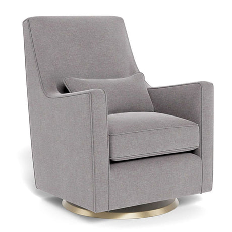 Fauteuil Berçant et Pivotant Luca - Pebble Gris / Or-Monte-MTE-LUCA-PEBBL-O-CLÉMENT