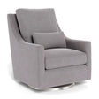 Fauteuil Berçant et Pivotant Vera - Pebble Gris / Argent-Monte-MTE-VERA-PEBB-AR-CLÉMENT