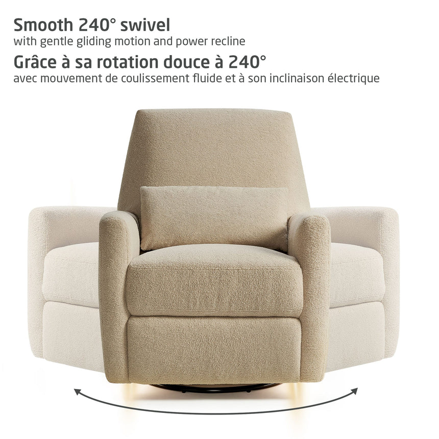 Fauteuil pivotant, coulissant et inclinable avec veilleuse Ansel - Lin-Maxi-Cosi-MXI-NS023CLIN-CLÉMENT