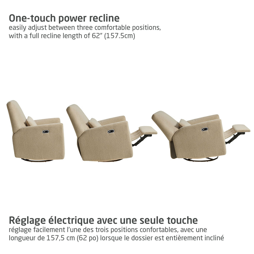 Fauteuil pivotant, coulissant et inclinable avec veilleuse Ansel - Lin-Maxi-Cosi-MXI-NS023CLIN-CLÉMENT