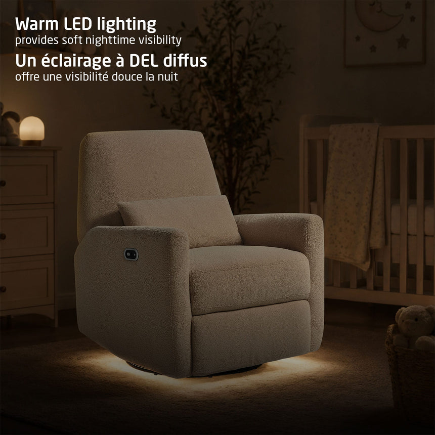 Fauteuil pivotant, coulissant et inclinable avec veilleuse Ansel - Lin-Maxi-Cosi-MXI-NS023CLIN-CLÉMENT