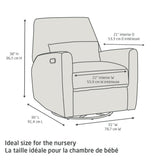Fauteuil pivotant, coulissant et inclinable avec veilleuse Ansel - Cloud-Maxi-Cosi-MXI-NS023CSCO-CLÉMENT