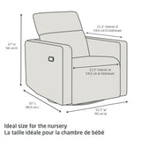 Fauteuil pivotant, coulissant et inclinable Isla avec veilleuse - Vanille-Maxi-Cosi-MXI-NS025HYL-CLÉMENT