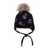 Tuque Polar Fleurs 2-6ans-Nano-Noir-2-4-NAN-F26TUPO5002N-CLÉMENT