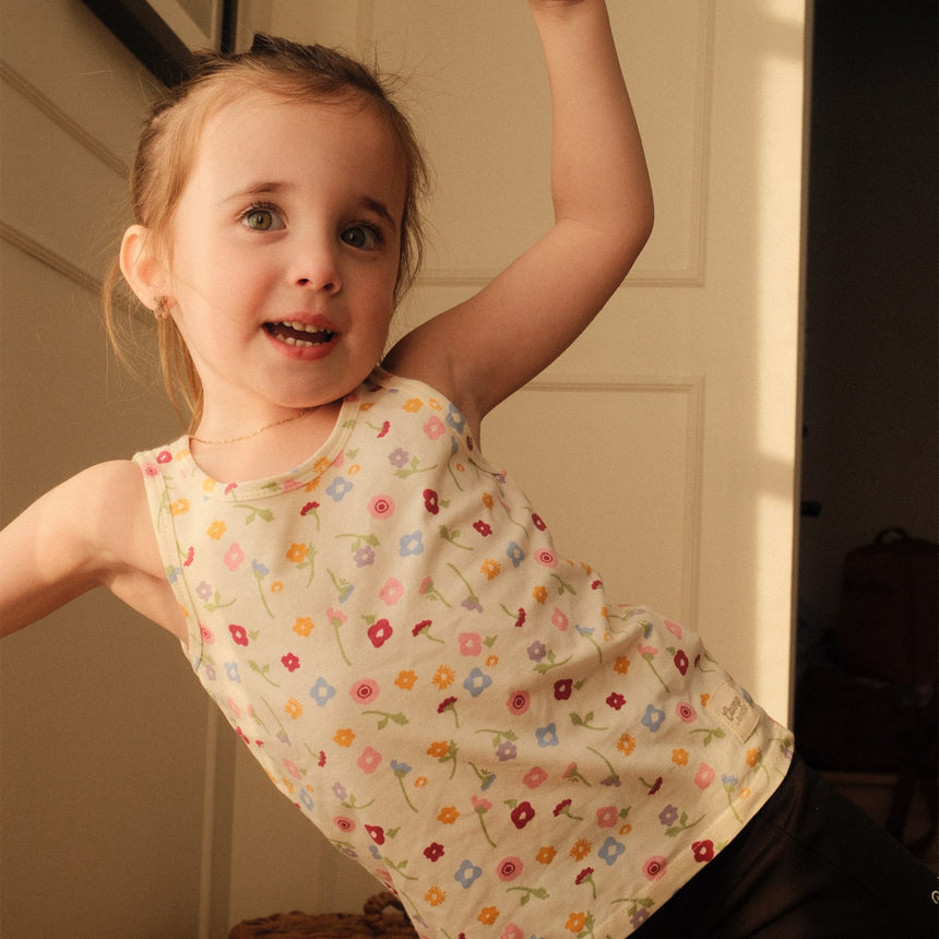 Camisole Fleurs 2-8ans-Camp by Birdz-NAS-CLSPKG685-BG-CLÉMENT