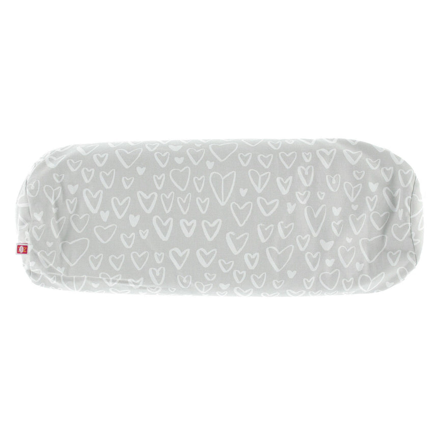 Coussin de maternité et d’allaitement en écales de sarrasin - Coeurs gris-Neka-NEK-CA-075-CLÉMENT
