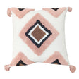 Coussin Texturé Losange Rose-NOSTALGIA-NOS-880-023-CLÉMENT