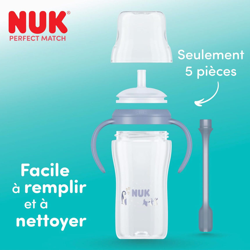 Perfect Match - Gobelet d’apprentissage à paille Pingouin 9 oz-NUK-NUK-10216318-CLÉMENT