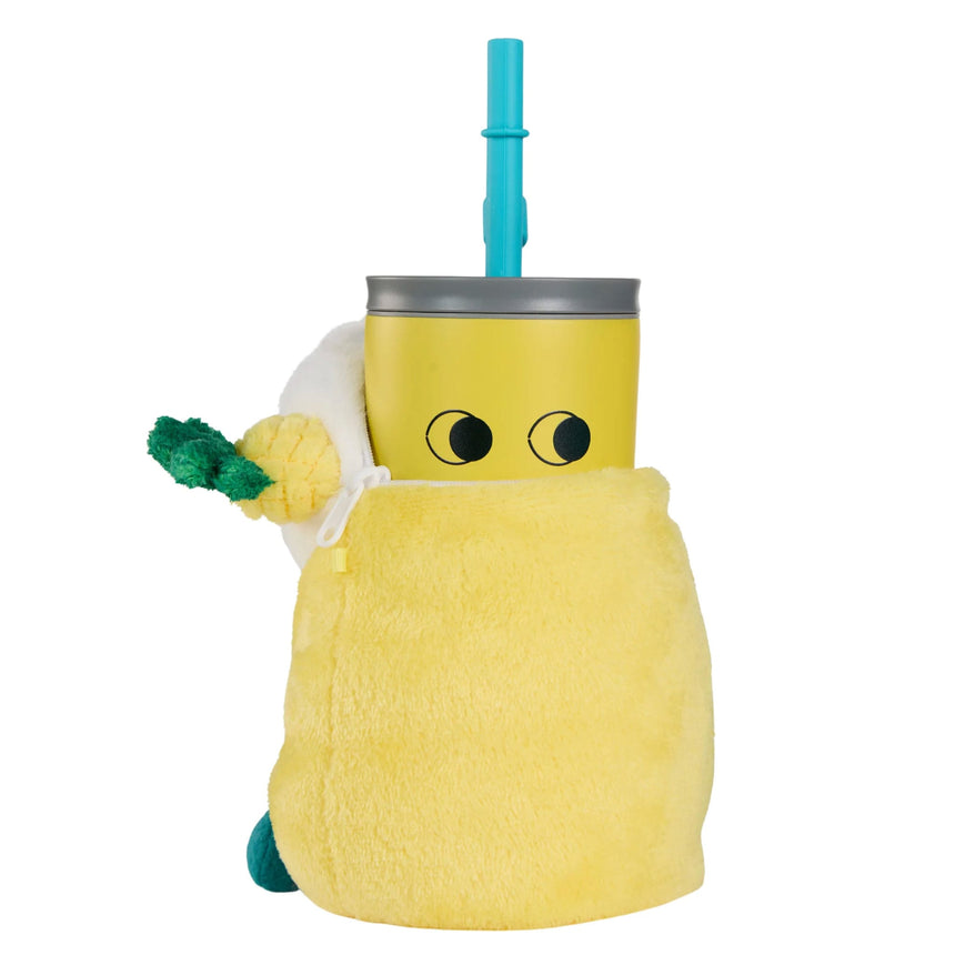 Bouteille et Peluche Fuzzie - Ananas-Asobu-OBU-SIC30PIP-CLÉMENT