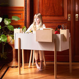 Bureau De Travail Brooklyn - Blanc/ Naturel-Oeuf-OEU-1BD01-CLÉMENT