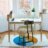 Bureau De Travail Brooklyn - Blanc/ Naturel-Oeuf-OEU-1BD01-CLÉMENT