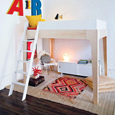 Lit Double Loft Perch - Naturel/ Blanc-Oeuf-OEU-2PFLB01-01-CLÉMENT