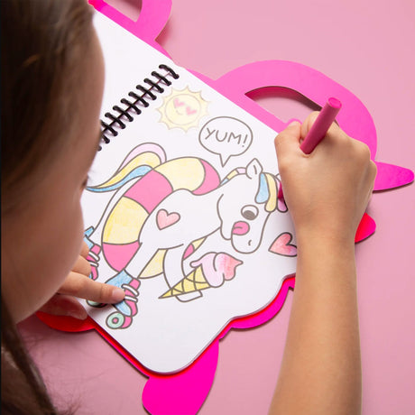 Super Livre de Coloriage et Autocollants - Lily-OMY World-OMY-CAH13-CLÉMENT