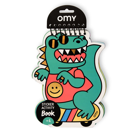 Livre d’Activités avec Autocollants - Dinos-OMY World-OMY-CAR11-CLÉMENT