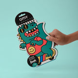 Livre d’Activités avec Autocollants - Dinos-OMY World-OMY-CAR11-CLÉMENT
