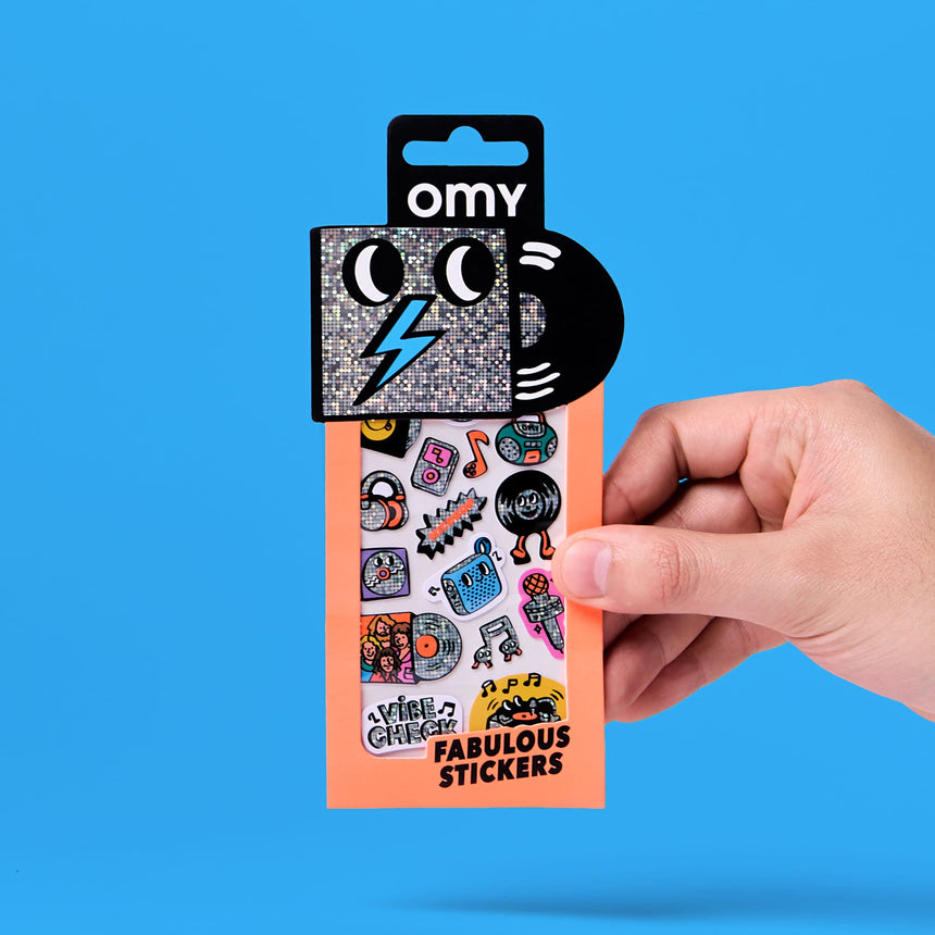 Autocollants Fabuleux Iconic - Musique-OMY World-OMY-DECO08-CLÉMENT