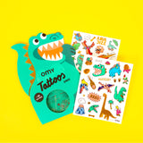 Tatouages Temporaires - Dinos-OMY World-OMY-TAT02-CLÉMENT