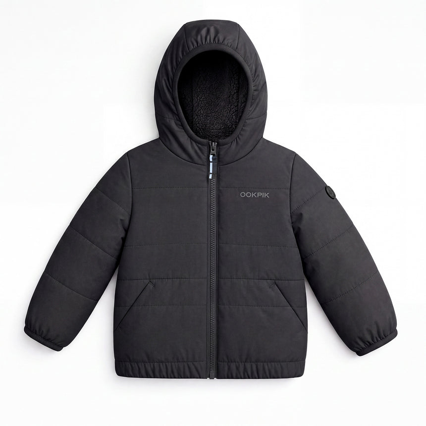 Manteau Réversible Aleya 6-24mois-Ookpik-Noir-6-12 m-OOK-ALEYA-1N-CLÉMENT