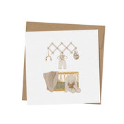 Mini Carte Souhait de Bébé - Berceau de Charlie-Mimosa Design-OSA-MIN-0075-CLÉMENT