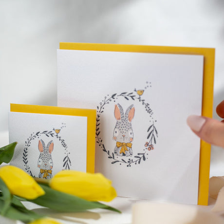 Mini Carte Souhait de Bébé - Lapinou-Mimosa Design-OSA-MINI-0020-CLÉMENT