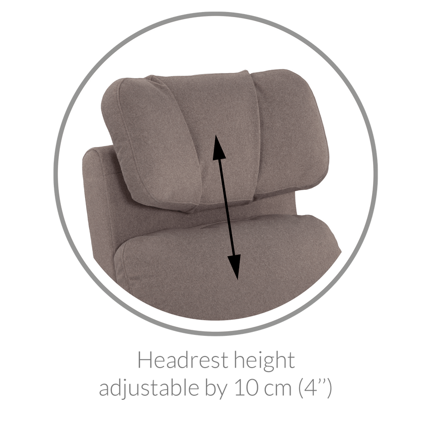 Fauteuil Berçant Inclinable Pivotant Hailey Beyond Sheep Vanilla avec Mécanisme Électrique-Jaymar BB-JAM-527-BEYON-11-CLÉMENT
