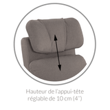 Fauteuil Berçant Inclinable Pivotant Hailey Como Sand avec Mécanisme Électrique-Jaymar BB-JAM-527-COMO-20-CLÉMENT