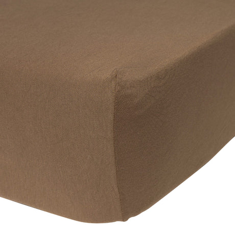 Drap Contour pour Lit de Bébé - Moka-Perlimpinpin-PER-BB20-MOKA-CLÉMENT
