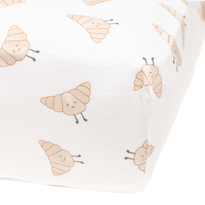 Drap Contour pour Lit de Bébé - Croissants-Perlimpinpin-PER-BB3320-CL2-CLÉMENT