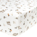 Drap Contour pour Lit de Bébé - Écureuils-Perlimpinpin-PER-BB3320-SQ-CLÉMENT