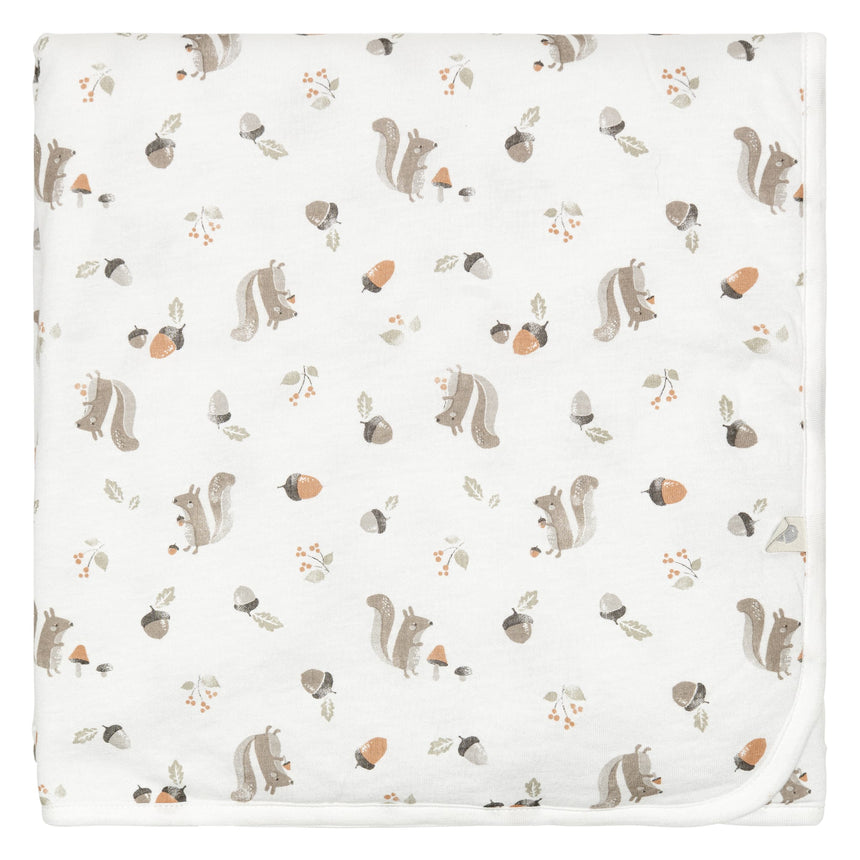 Couverture en Bambou - Écureuils-Perlimpinpin-PER-BB3335-SQ-CLÉMENT