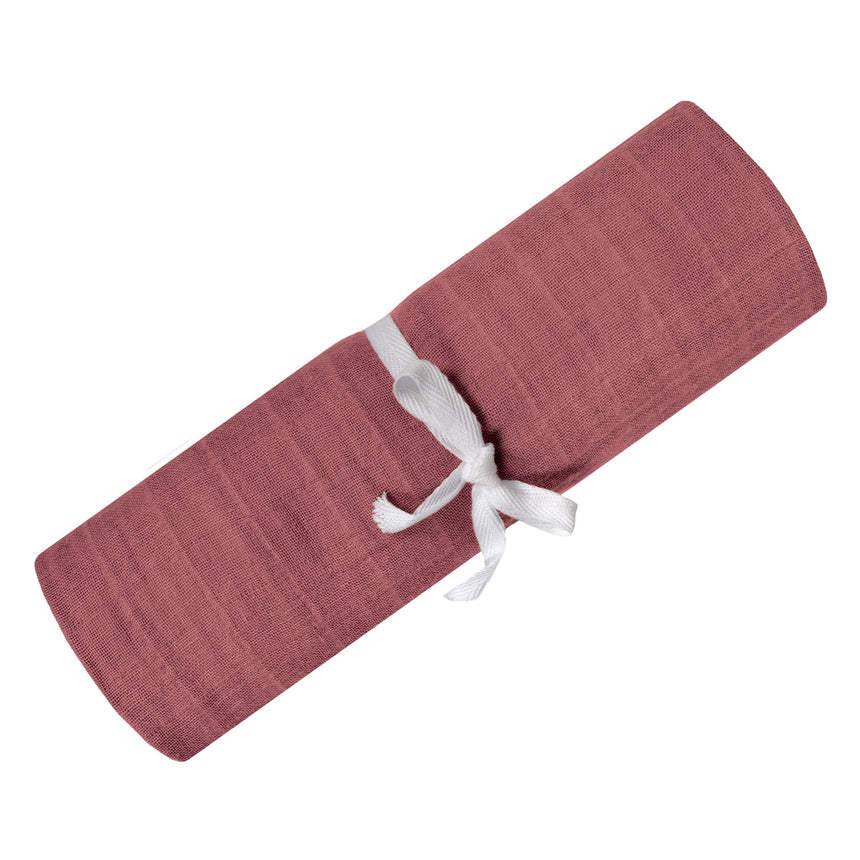 Couverture mousseline de coton - Framboise-Perlimpinpin-PER-MS35-FR-CLÉMENT