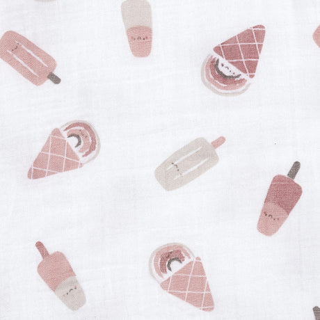 Couverture Mousseline Crème Glacé-Perlimpinpin-PER-MS35X-CR-CLÉMENT