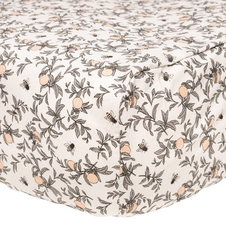 Drap Contour pour Lit de Bébé - Abeilles par Solange Pilote-Perlimpinpin-PER-SO2024C-ABEI-CLÉMENT