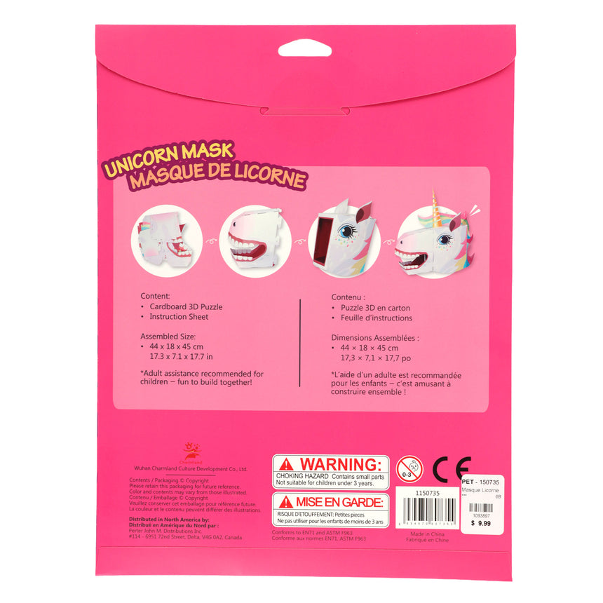 Masque Licorne-Clement - Equipement-PET-150735-CLÉMENT