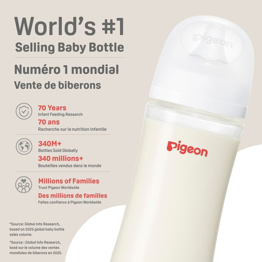 Biberon PPSU 8oz 3m+ Tétine M-Pigeon-PIG-PG81054-CLÉMENT