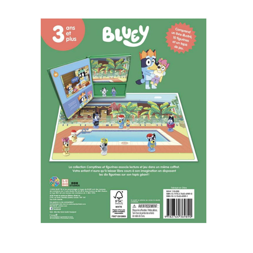 Bluey - Le grand bain de Noël - Comptines et figurines-Prologue-PRL-A155127-CLÉMENT