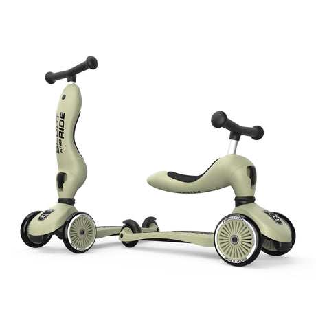 Trottinette 2-en-1 Highwaykick 1 - Olive-Scoot and Ride-RD2-K1-160629-OL-CLÉMENT