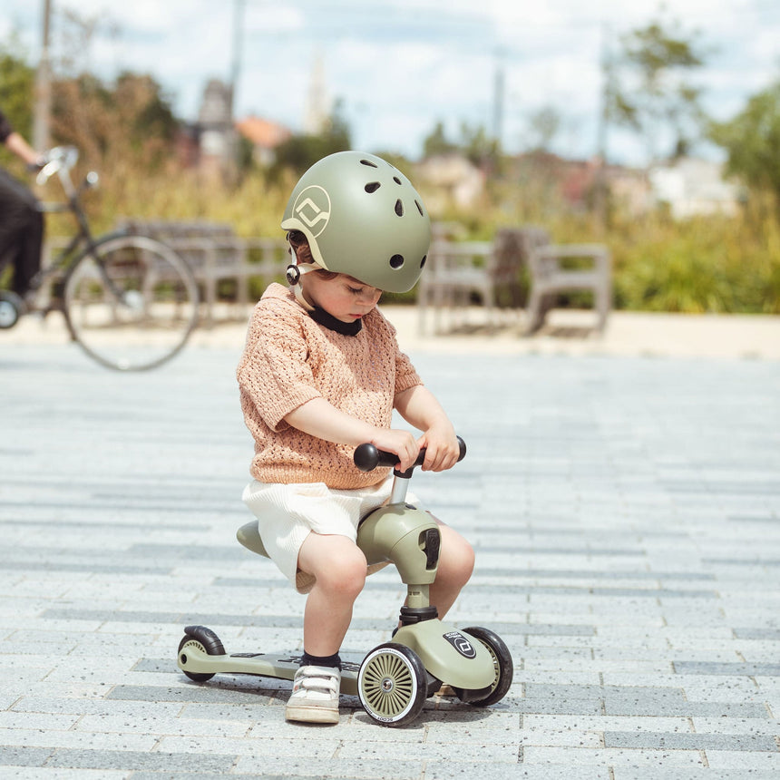 Trottinette 2-en-1 Highwaykick 1 - Olive-Scoot and Ride-RD2-K1-160629-OL-CLÉMENT