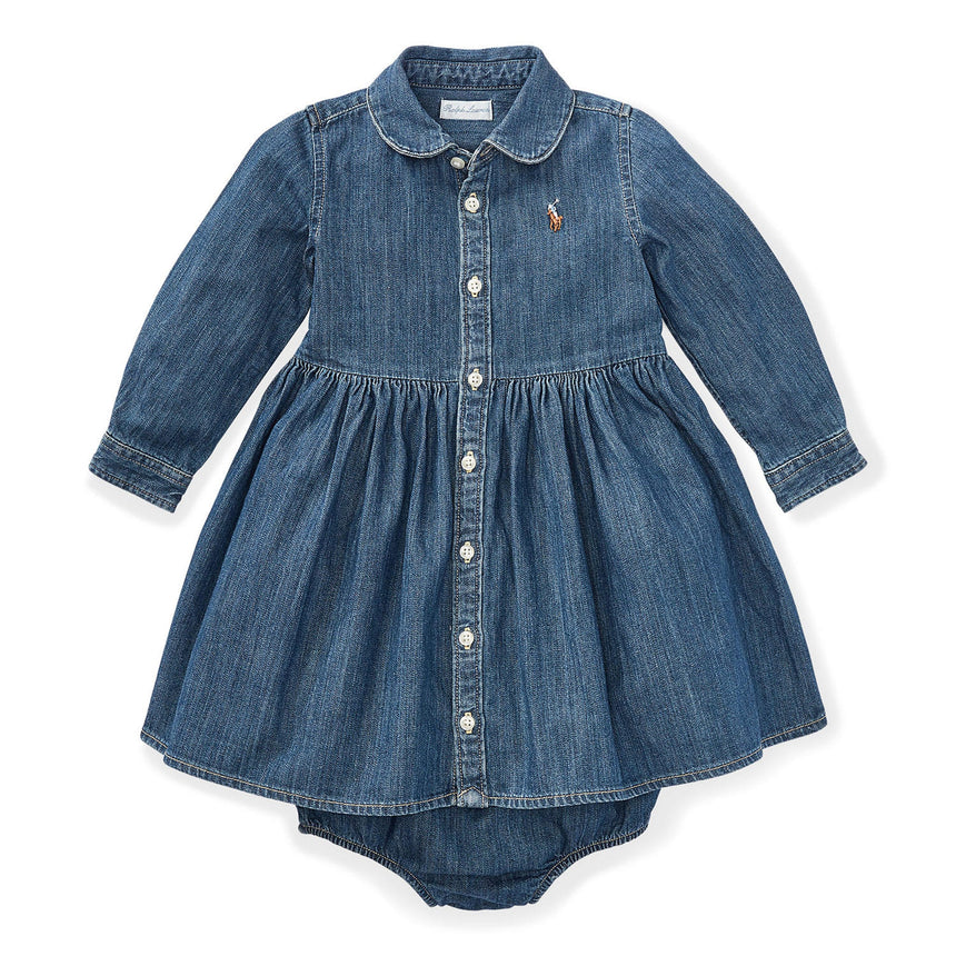Robe Chemise Denim 6-24mois-Polo Ralph Lauren-Denim-6 m-RLA-310698860001-CLÉMENT