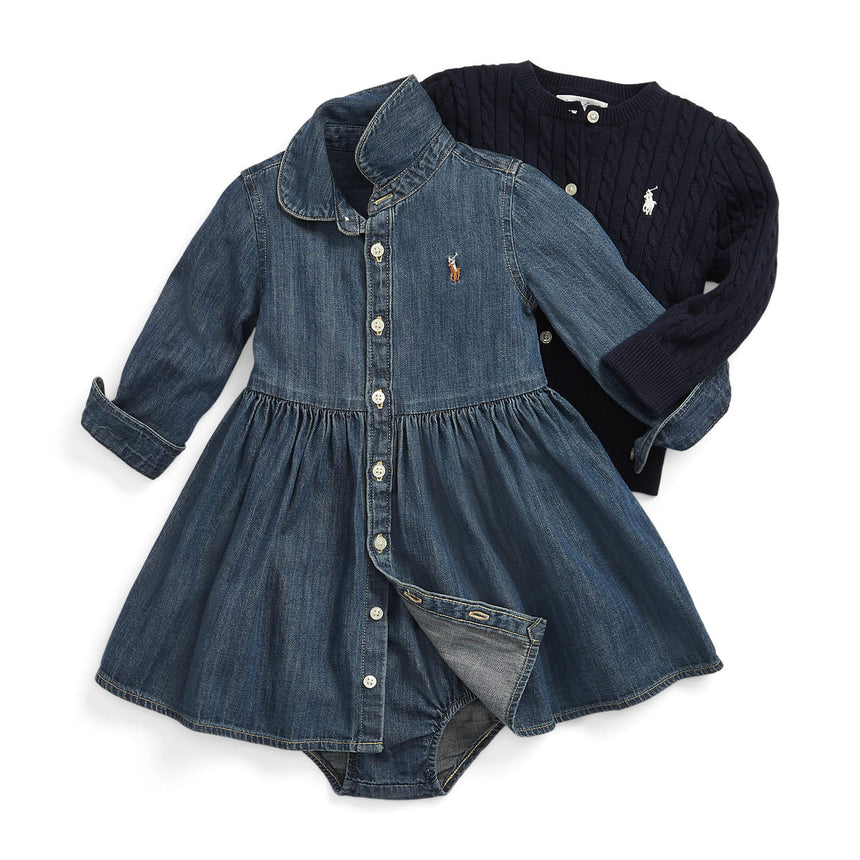 Robe Chemise Denim 6-24mois-Polo Ralph Lauren-RLA-310698860001-CLÉMENT