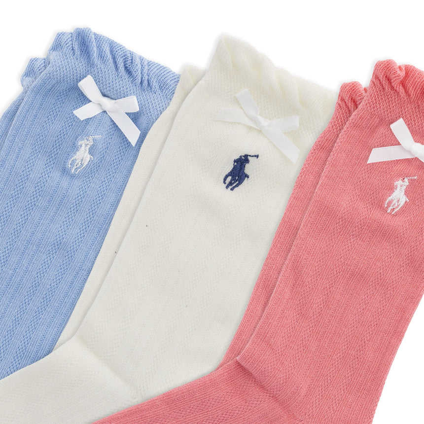 Bas Pointelle (3) 4-11ans-Polo Ralph Lauren-RLB-G41423GPK-CLÉMENT