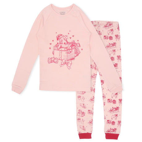 Pyjama Chien 2-14ans-Roche Ciseaux-Rose-2-ROO-T59108-CLÉMENT