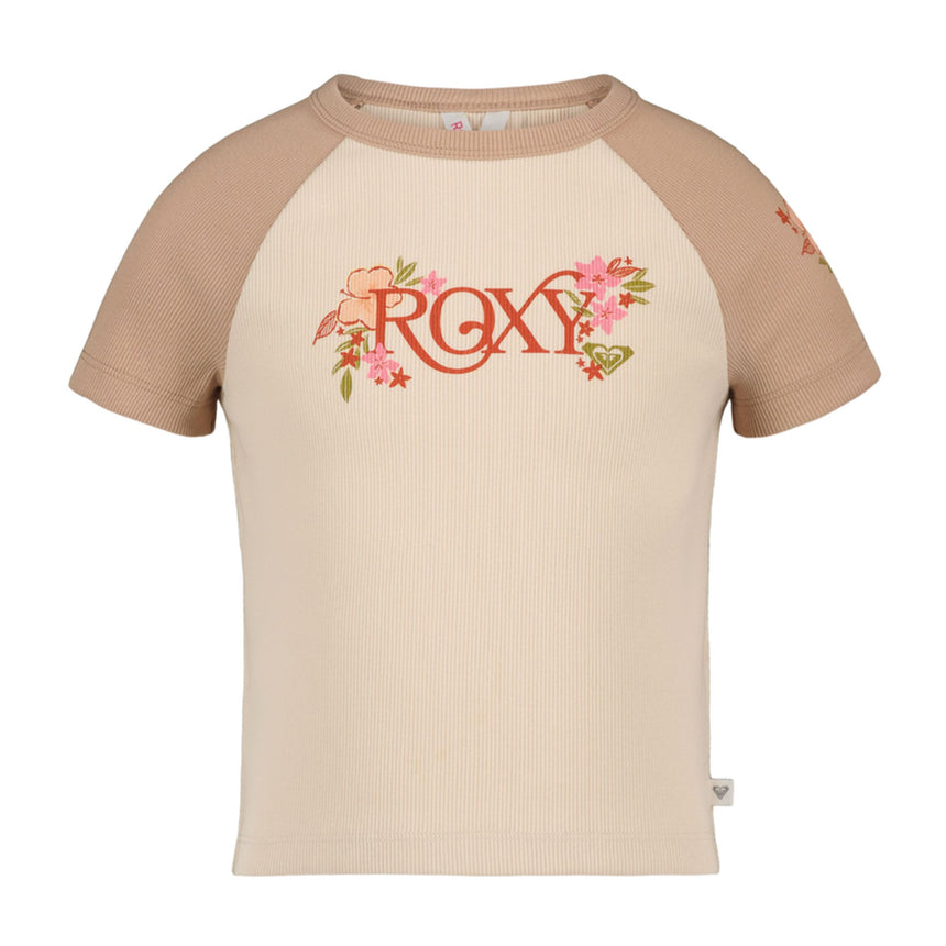 T-shirt Bouquet 7-16ans-Roxy-Beige-S-ROX-25RSFJA10S-CLÉMENT
