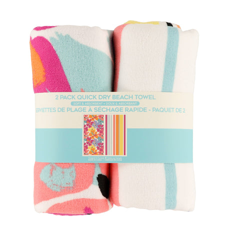 Serviettes (2) - Rayures Florales-SAFDIE & CO-SAE-79332-2S-03-CLÉMENT