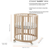Mini Couchette Stokke® Sleepi™ V3 avec Matelas - Naturel-Sleepi-SEE-600601-CLÉMENT