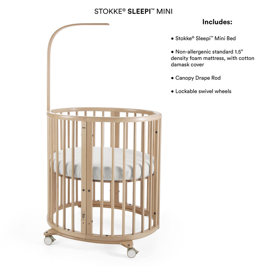 Mini Couchette Stokke® Sleepi™ V3 avec Matelas - Blanc-Sleepi-SEE-600602-CLÉMENT