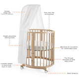 Mini Couchette Stokke® Sleepi™ V3 avec Matelas - Blanc-Sleepi-SEE-600602-CLÉMENT