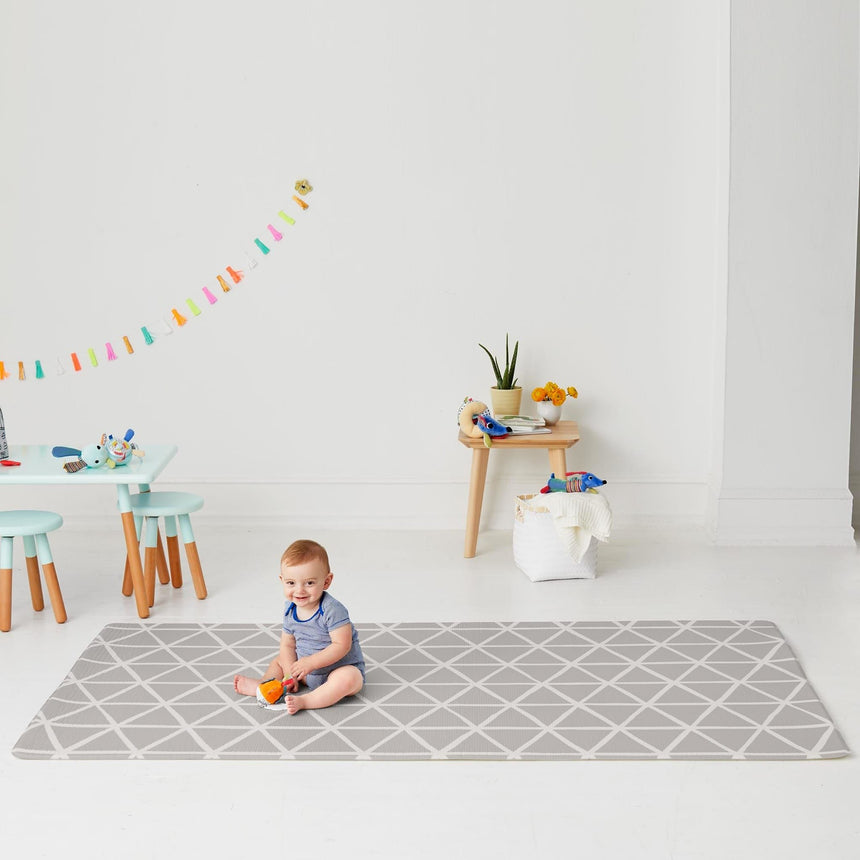 Tapis de Jeux Réversible Doubleplay - Village Vibrant/Esquisse Triangle-Skip Hop-SKI-243102-CLÉMENT